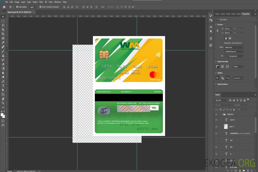 Mastercard de la banque USA Waste Management template Mastercard de la banque USA Waste Management template